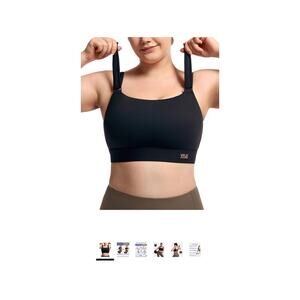 Women's Sports Bra Wirefree Adjustable Medium-High Support size XXL